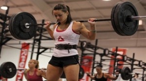 Camille Leblanc-Bazinet sentadilla en CrossFit