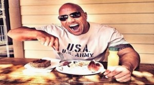Dwayne Johnson "The Rock" y su comida nutricional